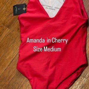 SKATIE swim Amanda one piece in Cherry Size Medium